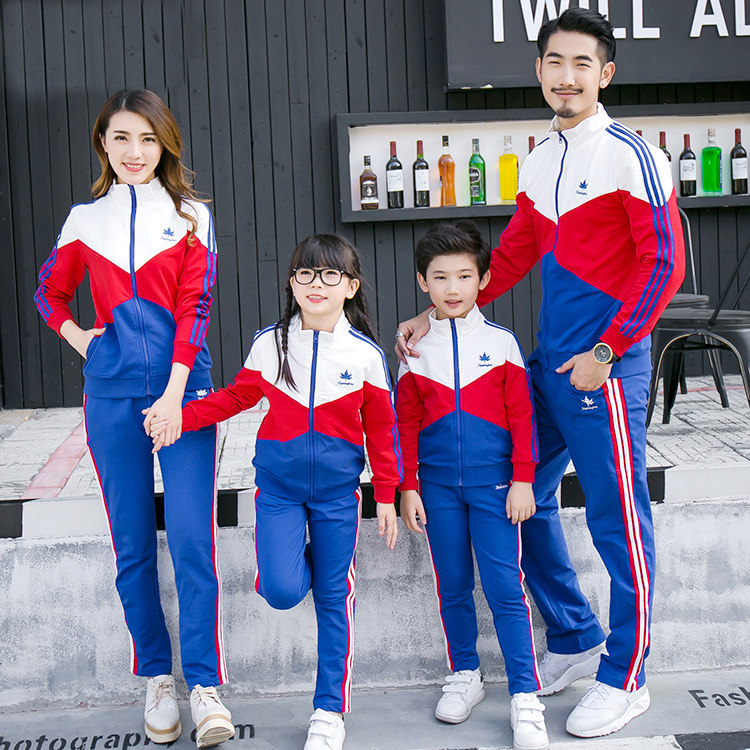 Primary school uniforms Spring and Autumn Games opening ceremony clothing kindergarten garden uniforms three-piece suits parent-child teacher