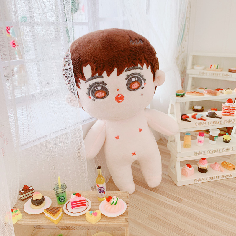 Zhang Zhehan Naked Babygoods in stock Zhang zhehan Gong Jun doll 20 centimeter cotton bjd  Star Doll Human form doll clothes girl student gift