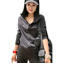 Black ice silk sun protection clothing for women 2024 new summer thin quick-drying outdoor travel leisure sun protection clothing jacket