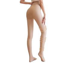 2 packs of bare-leg artifact womens autumn and winter socks with velvet and thickened nude feel for outer wear flesh-colored water-gloss socks as bottoming pantyhose