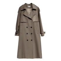 Mid-length windbreaker jacket for women 2024 new early autumn Korean style atmosphere wear chic retro British style coat