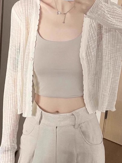 Тюлевый кардиган из ледяного шелка для защиты от солнца, вязаный, для женщин, ранняя осень, большие размеры, подходит к платью-комбинации, верхняя одежда, шаль, короткий топ