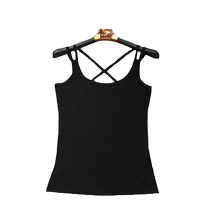 Pure cotton camisole womens outer wear 2024 summer sexy casual loose slimming large size beautiful back sleeveless top