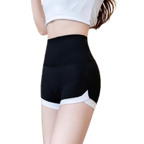 Ice silk shark pants womens summer thin outer wear anti-exposure high waist tummy control butt lift safety pants seamless bottoming shorts