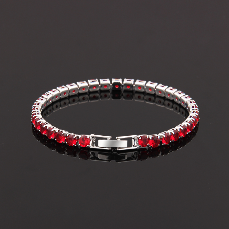 【Red Flame】Light Luxury and High-End Red Full Zircon Bracelet for Men and Women, Non-Fading Tennis Bracelet with Dazzling Sparkle 【Red Flame】Light Luxury and High-End Red Full Zircon Bracelet for Men and Women, Non-Fading Tennis Bracelet with Dazzling Sparkle
