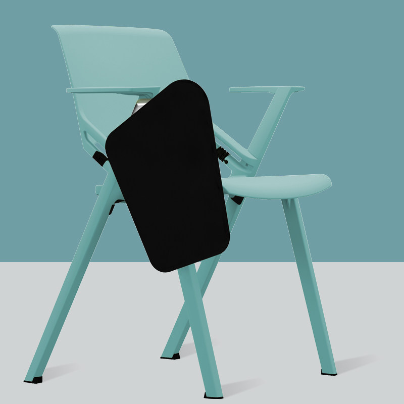 Training chair with table board integrated table stool student meeting chair large venue chair with guest room chair with writing board