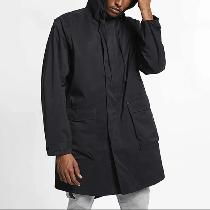 Authentic Nike Nike Lab Men's Patchwork Windproof Sports Casual Hooded Windbreaker Jacket Cd6391-010