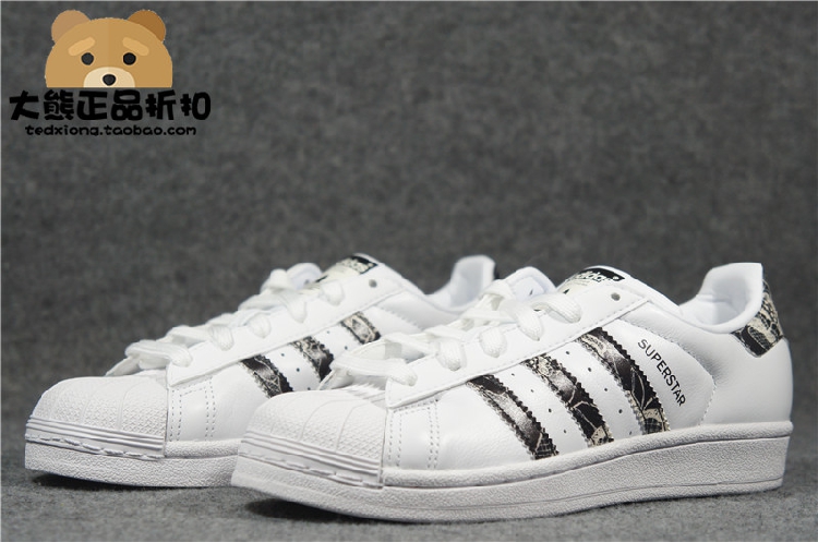Bộ đếm chính hãng Adi clover SUPERSTAR Giày sò nữ bình thường BB0531 BB2990 khogiaythethao