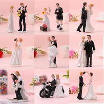 European wedding cake decoration baking accessories groom and bride resin artwork home furniture doll