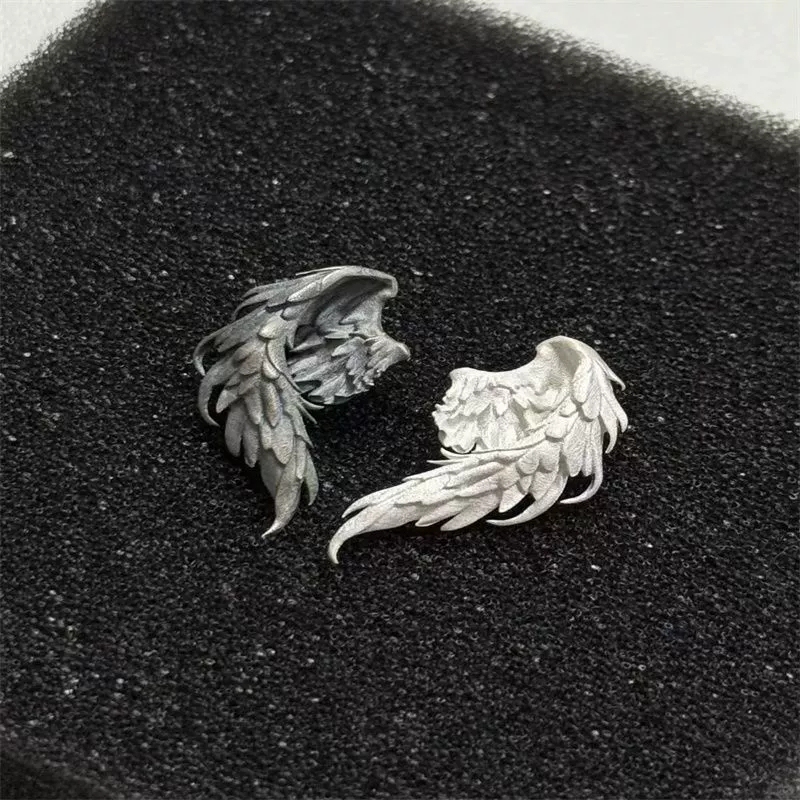 Original Design Angel and Demon Wing Earrings Sweet and Cool Style Earrings Original Design Angel and Demon Wing Earrings Sweet and Cool Style Earrings