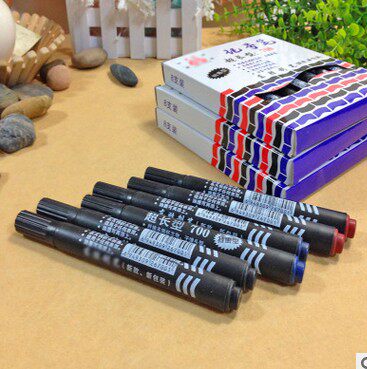 700 lines clear express pen Large capacity logistics Oily Kiwi pen Writing instruments Water-oily black marker pen