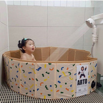 Ins Nordic wind multifunctional folding swimming pool children's game pool ocean ball pool baby toy storage fence