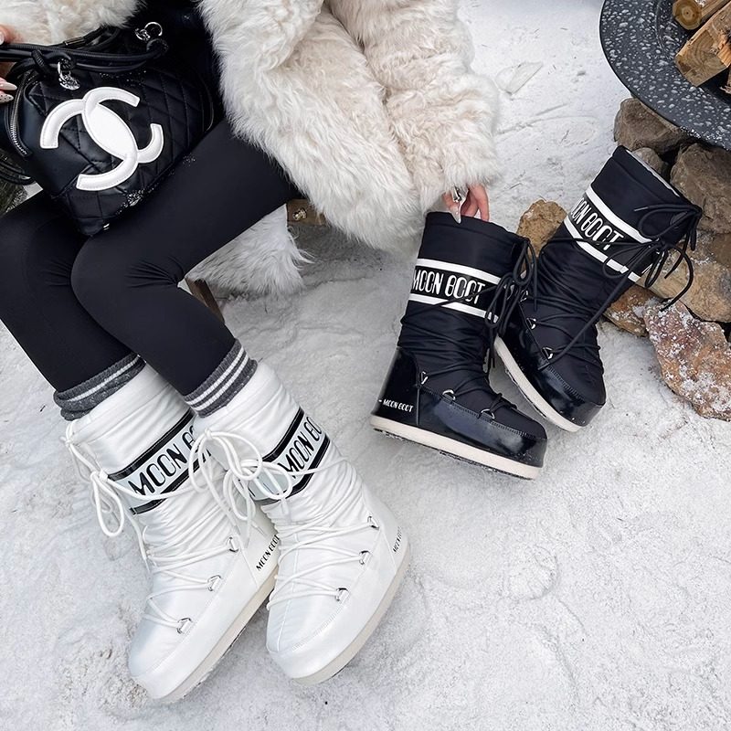 Star's same thick solemoon moon boots 2025winternew arrival long