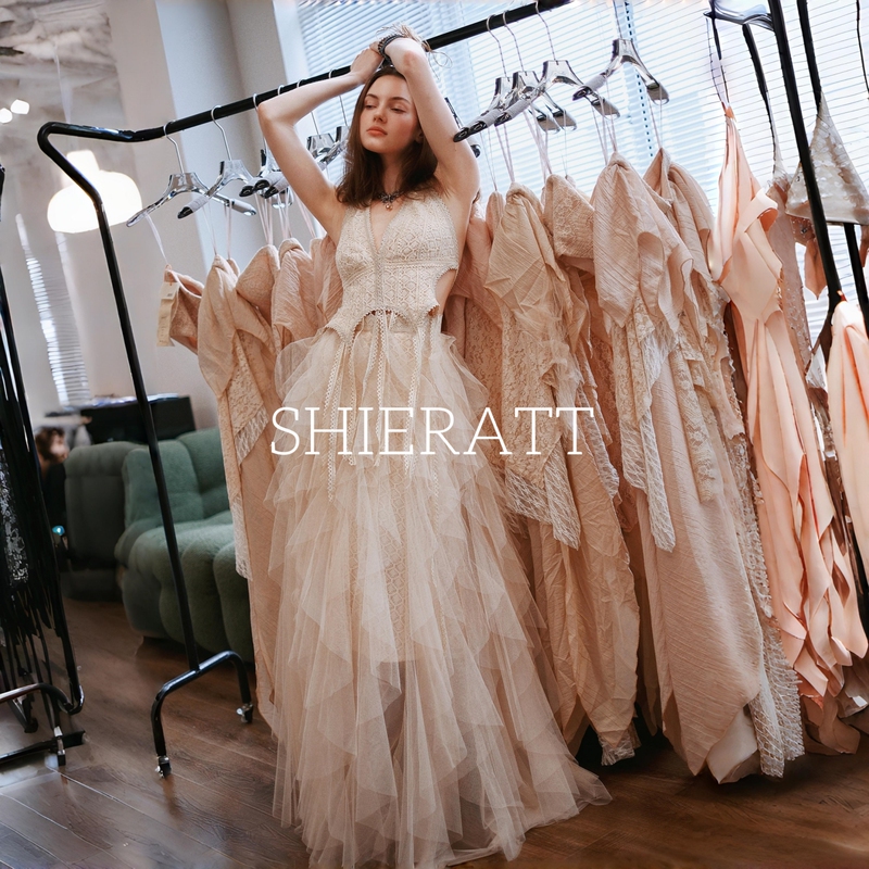 Shieratt! Bohemian Tassel Backless Faux Two-Piece Dress, Relaxed Vacation Style Two-Piece Skirt Set