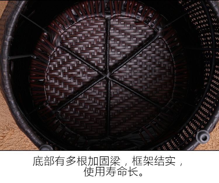 Kết hợp ngoài trời ban công bàn ghế mây đơn giản hiện đại ba mảnh sân vườn giải trí đồ nội thất ghế mây năm mảnh ghế giả mây ngoài trời