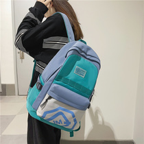 Collision Color bag Han version original Shulazzang High School students Backpack Women Double Shoulder Bag Mens Large Capacity Trend Ins