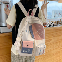ins schoolbag female Korean version Harajuku ulzzang large capacity hipster backpack bag original niche Japanese backpack women