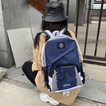 Tooling style backpack men ins schoolbag female Korean high school students cool Harajuku ulzzang backpack fashion trend