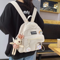 Childrens mini backpack female mom bag summer Korean version of Harajuku wind students class backpack small capacity canvas bag