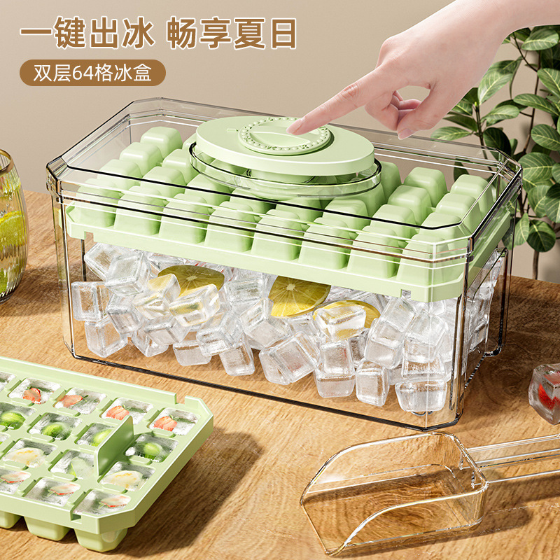 Ice Cube Mold for Home Use, Food-Grade Ice Maker, Refrigerator DIY Ice Cube Maker, Mini Ice Maker, Small Size
