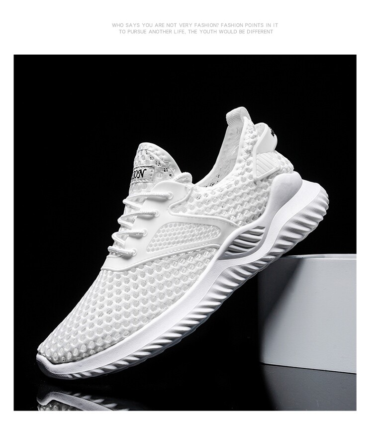 Mesh обувь 夏天全网面透气镂空男鞋休闲 𫔮薄款网鞋夏季男士轻便防臭网眼运动鞋