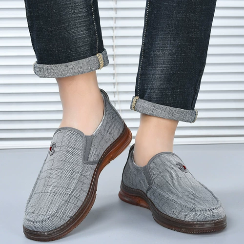 Мужские демисезонные туфли, дышащая нескользящая рабочая повседневная обувь, мягкая подошва