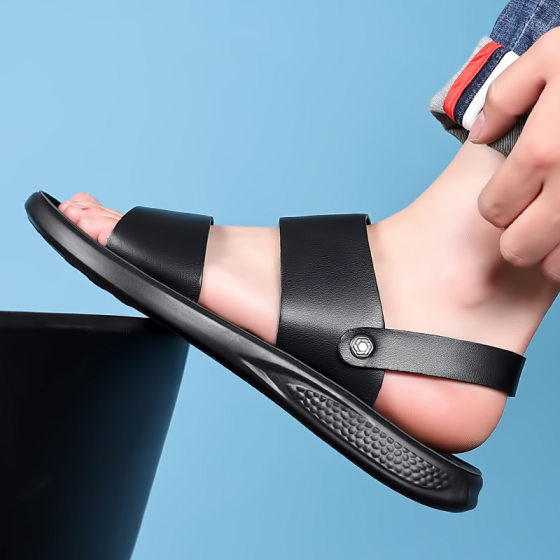 凉鞋男士夏季新款潮2024大码软底沙滩鞋防滑两用休闲凉拖鞋男