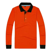 С длинным оранжевым черным воротником