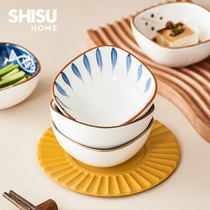 Japanese-style ceramic seasoning dish small dish sauce dish soy sauce vinegar creative round snack dish hot pot dipping sauce ten nights