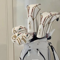 New Aizu painted golf club cover driver cover iron cover ball head protective cover putter cover for women