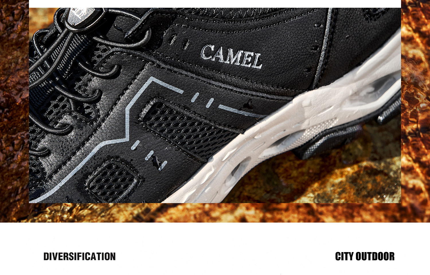 Mesh обувь 骆驼男鞋2025夏季新款户外休闲 𫔮徒步鞋男运动凉鞋透气网面溯溪鞋男 Camel