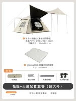 Большой виниловый навес [сырного цвета] + влагостойкий коврик A1GJTC250