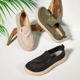 Летняя обувь, мужские комфортные тканевые дышащие износостойкие нескользящие туфли для отдыха