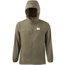 Camel Outdoor Dresser Sun Protection Costume Male Upf50 in the summer of 2024 new breathable thin sunscreen coat
