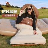 Портативный дорожный удерживающий тепло спальный мешок для детей и взрослых для кемпинга, осенний, тренд сезона, увеличенная толщина