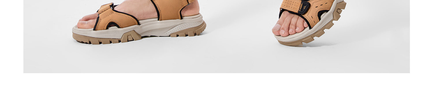 Другое сандалии 骆驼男鞋夏季运动休闲凉鞋男士真皮外穿魔术贴户外沙滩鞋凉皮鞋子 Camel