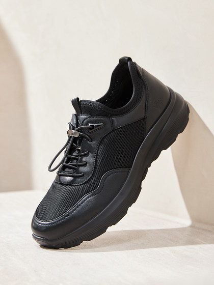 骆驼男鞋春新款真皮商务休闲通勤软底耐磨防滑透气爸爸鞋运动皮鞋