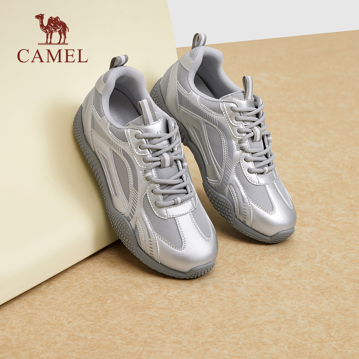 Женская обувь Camel, немецкие кроссовки для тренировок, женская легкая спортивная обувь для бега в стиле ретро, кожаная обувь silver Forrest, повседневные кроссовки Изображение 1