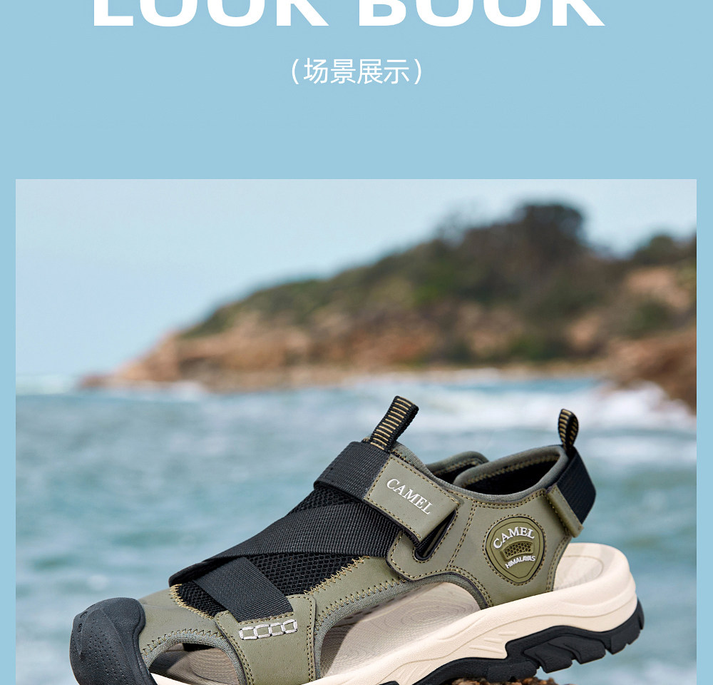 Летняя дышащая мягкая пуля с амортизацией, мужские дорожные спортивные сандалии для отдыха 