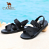 Giày nam lạc đà 2018 hè mới thời trang sandal da Giày nam nhẹ nhàng giản dị hai đôi giày đi biển shop giày nam Sandal