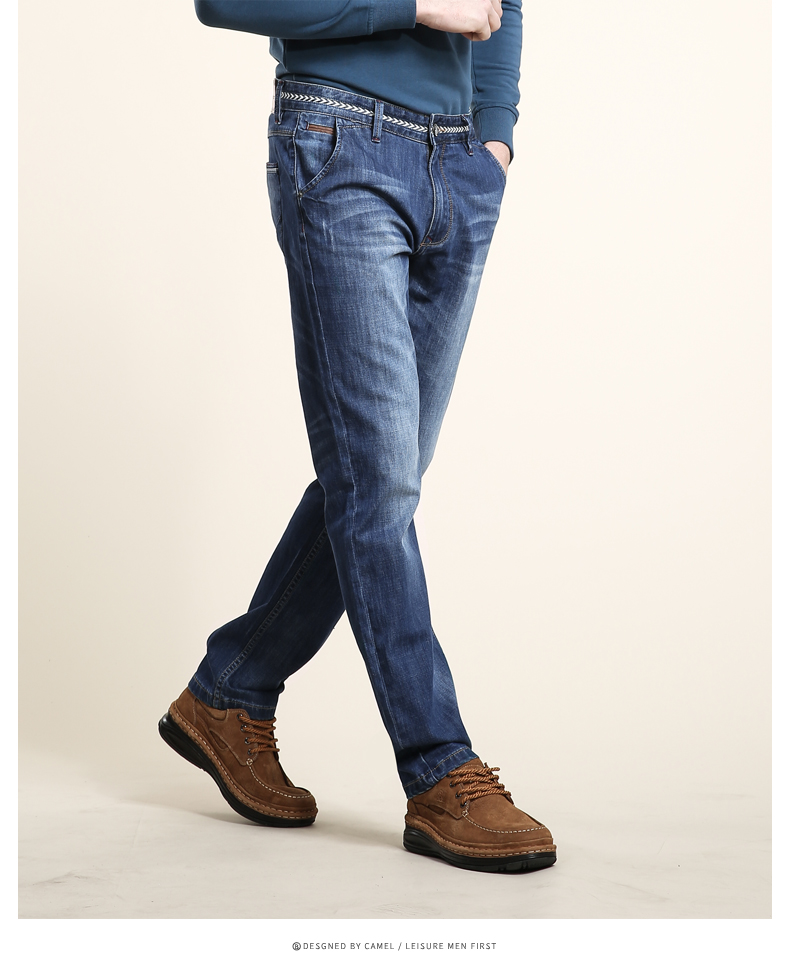 Jeans coupe droite CAMEL en coton - Ref 1479927 Image 13