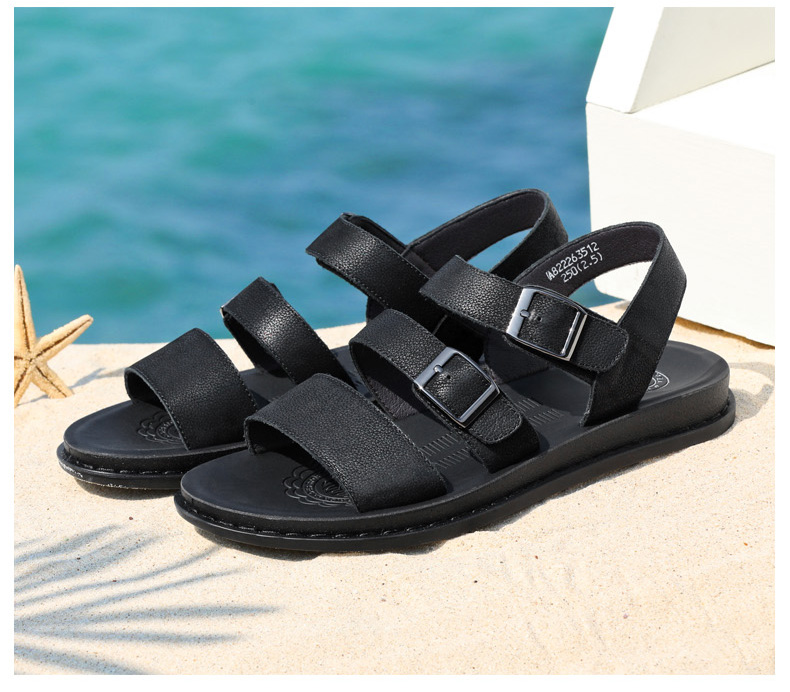 Giày nam lạc đà 2018 hè mới thời trang sandal da Giày nam nhẹ nhàng giản dị hai đôi giày đi biển shop giày nam