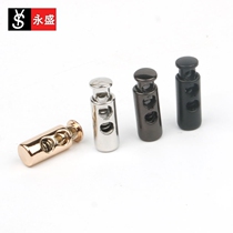 4mm HIGH-END METAL HANGING BELL DOWN JACKET ROPE STOP BUCKLE ACCESSORIES ADJUSTMENT BUCKLE CLOTHING DOUBLE HOLE SPRING BUCKLE WEARING ROPE BUCKLE