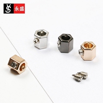 Yongsheng upscale button metal small hanging clock buckle pumping rope screwed screw stop rope buckle alloy buckle head close-up buckle 0 4CM