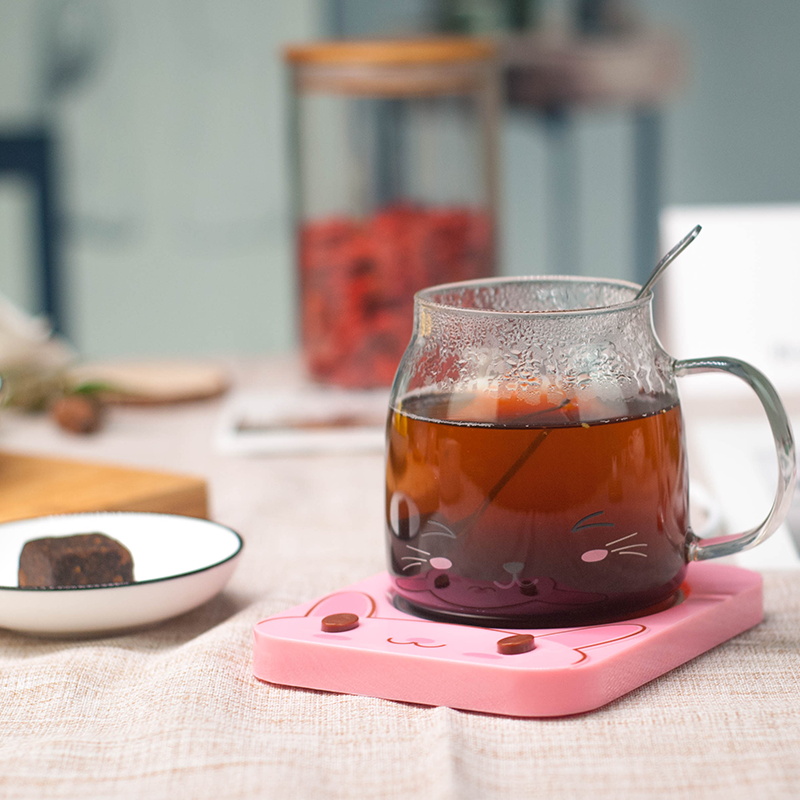 Automatic thermal insulation constant temperature treasure base heater electric cup portable water cup electric heating coaster adjustable temperature multi-function