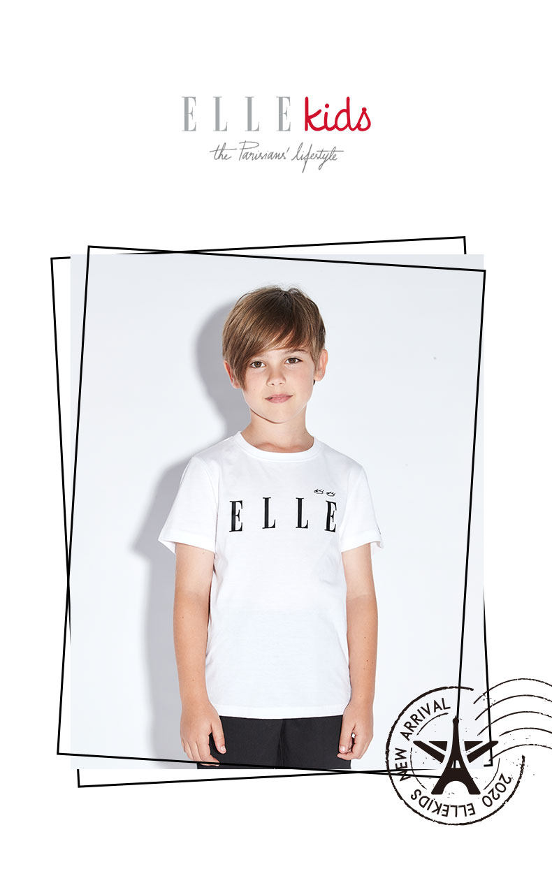 ELLE kids 男童圆领短袖T恤 图1