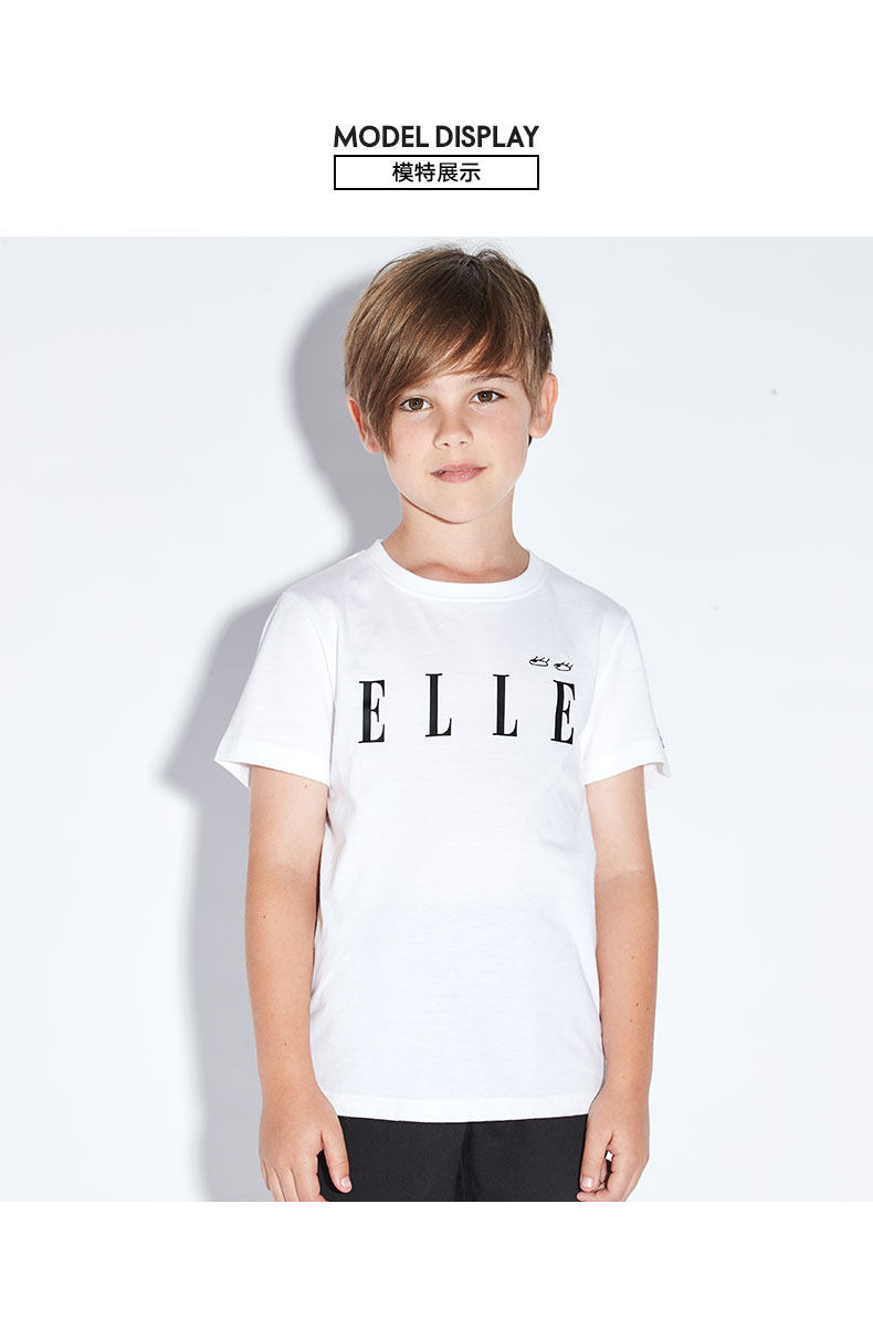 ELLE kids 男童圆领短袖T恤 图4