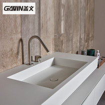 White artificial stone crowd pots yi ti pen wash wash basin vanity bathroom wash basin crowd pots customization