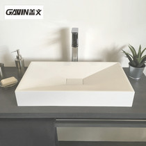 Nordic upper basin rectangular wash basin household wash basin toilet artificial stone basin washbasin Basin