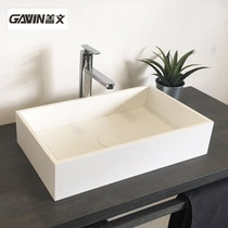 Nordic simple fashion art artificial stone one-on-the-top Basin household wash basin toilet washbasin